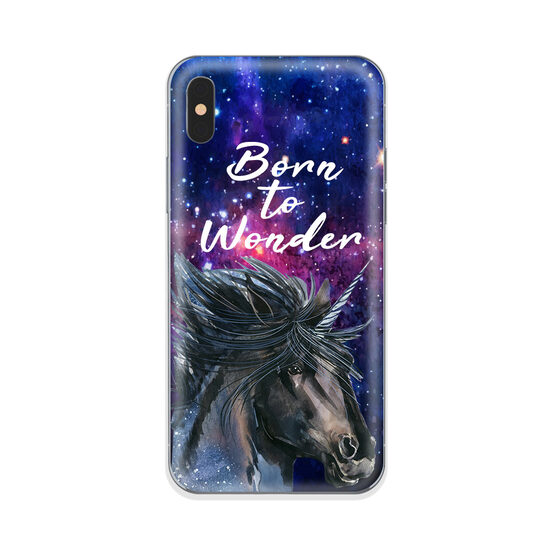 Husa iPhone XS / X Lemontti Silicon Art Born To Wonder