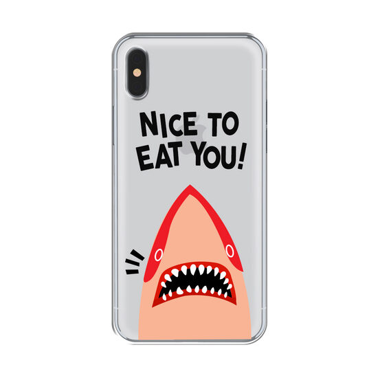 Husa iPhone XS / X Lemontti Silicon Art Nice To Eat You