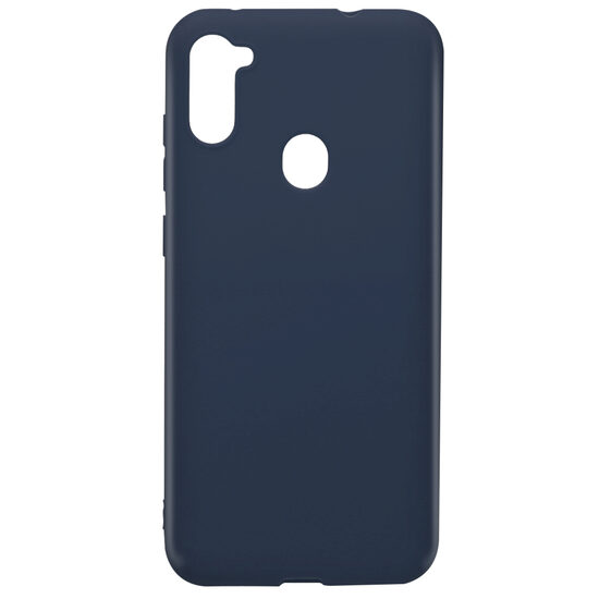 Case Samsung Galaxy A11 Lemontti Silicon Silky Dark Blue