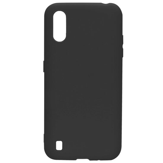 Husa Samsung Galaxy A01 Lemontti Silicon Silky Negru