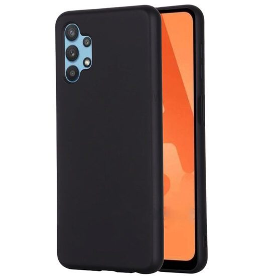 Samsung Galaxy A32 5G Case Lemontti Silicon Silky Black