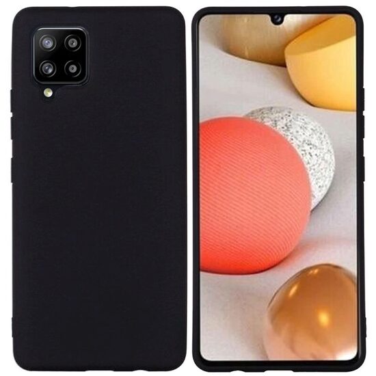 Case Samsung Galaxy A42 5G Lemontti Silicon Silky Black