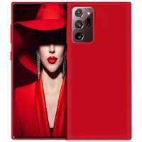 Husa Samsung Galaxy Note 20 Ultra Lemontti Silicon Silky Rosu