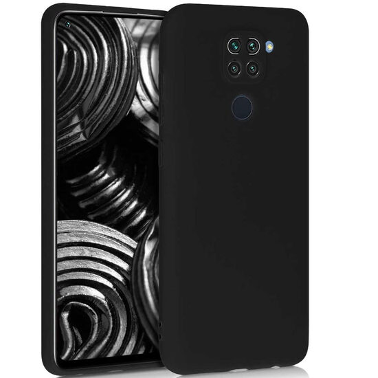 Xiaomi Redmi Note 9 Case Lemontti Silicon Silky Black