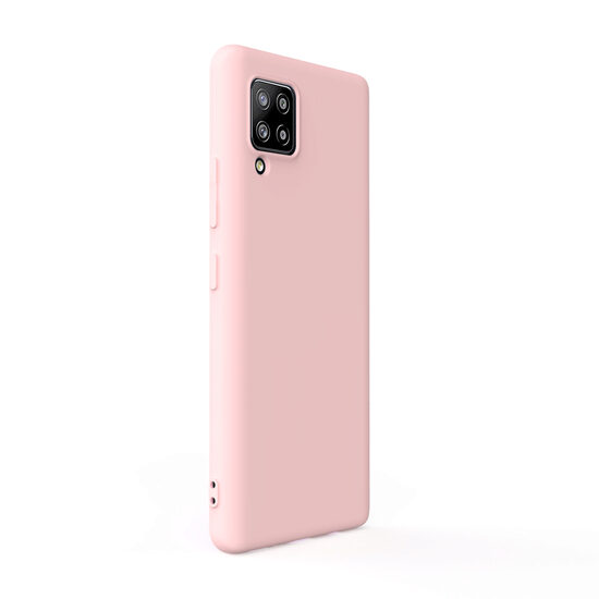 Case Samsung Galaxy A42 Lemontti Silicone Soft Slim Pink Sand