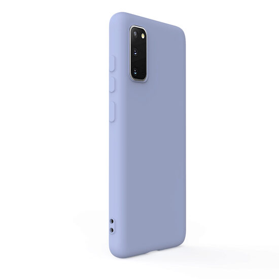 Case Samsung Galaxy S20 Lemontti Silicon Soft Slim Lavender Gray