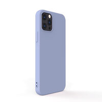 Husa iPhone 12 Pro Max Lemontti Silicon Soft Slim Lavender Gray