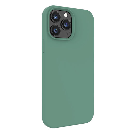 iPhone 13 Pro Case Lemontti Liquid Silicon Forest Green