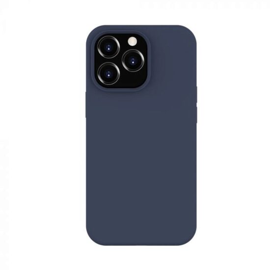 iPhone 14 Pro Case Lemontti Liquid Silicon MagCharge Dark Blue
