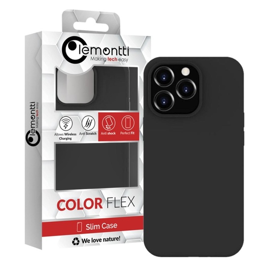 iPhone 14 Pro Max Case Lemontti Liquid Silicon MagCharge Black