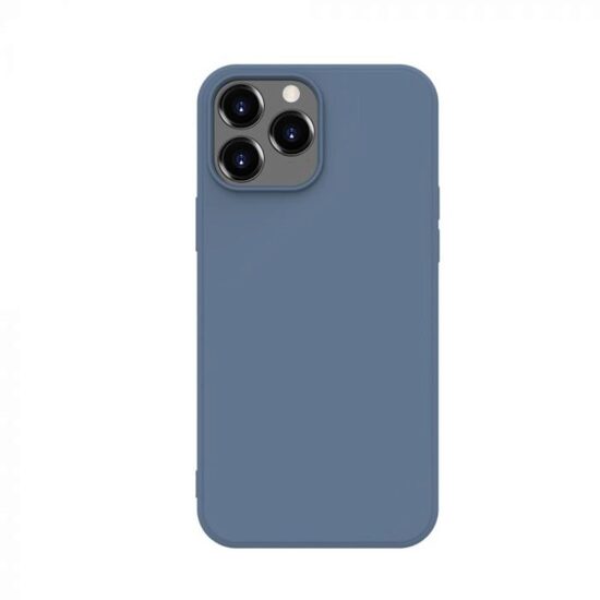 Husa iPhone 14 Pro Lemontti Silicon Soft Slim Lavender Gray