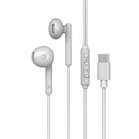 Casti Stereo Type-C Lemontti Ripple Alb