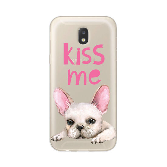 Husa Samsung Galaxy J3 (2017) Lemontti Silicon Art Pug Kiss