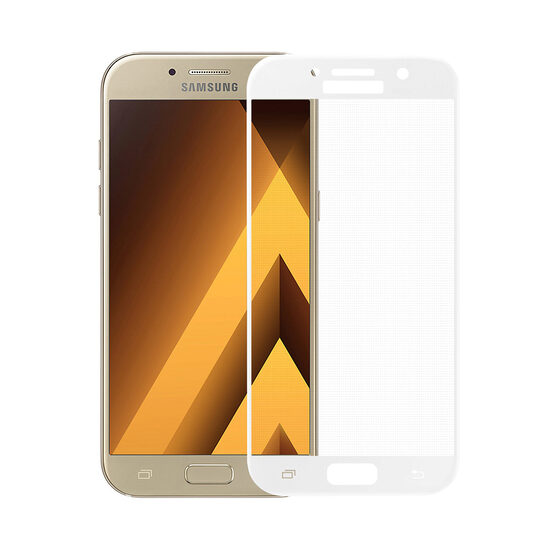 Folie Samsung Galaxy A5 (2017) Meleovo Sticla 3D Defense Curved White (3D, 9H, oleophobic)