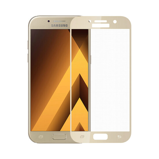 Folie Samsung Galaxy A3 (2017) Meleovo Sticla Full Cover Gold