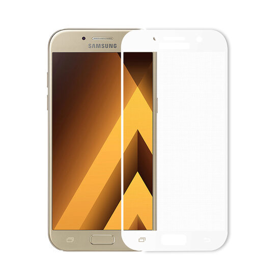 Folie Samsung Galaxy A3 (2017) Meleovo Sticla Full Cover White