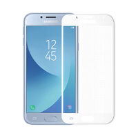 Folie Samsung Galaxy J3 (2017) Meleovo Sticla Full Cover White