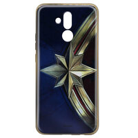 Husa Huawei Mate 20 Lite Marvel Silicon Captain Marvel 001 Gold