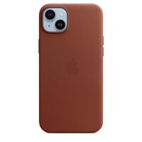 Husa Originala iPhone 14 Plus Apple Leather, MagSafe, Umber