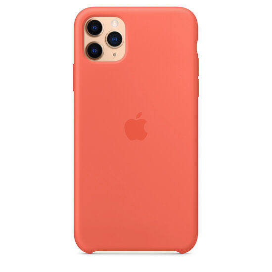 Husa Original iPhone 11 Pro Max Apple Silicon Clementine Orange
