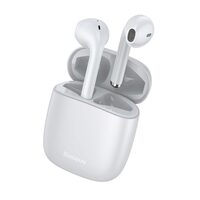 Casti True Wireless Baseus Encok W04 White (Bluetooth)