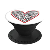Suport Popsockets Stand Adeziv Cross My Heart by Keith Haring