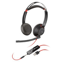 Casti Call Center USB Plantronics Stereo BlackWire 5220, C5220