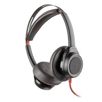 Casti Original USB-A sau Jack Plantronics Stereo BlackWire 7225, BW7225 Black