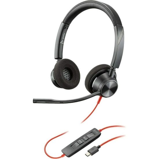 Casti Type-C Plantronics Stereo BlackWire 3220, BW3320 Black