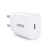 Incarcator Priza Choetech Mains Fast Charge USB-C PD 20W EU, Alb