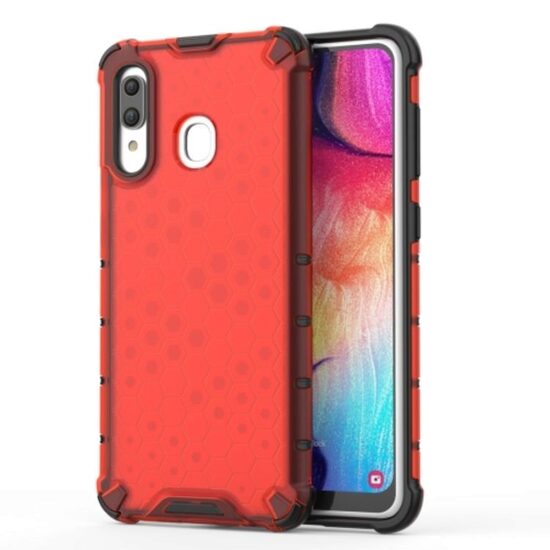 Case Samsung Galaxy A30 Lemontti Honeycomb Red