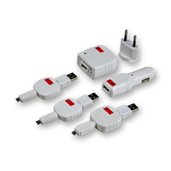 Set incarcare MicroUSB Swiss Charger Micro Pack retea+auto+cablu