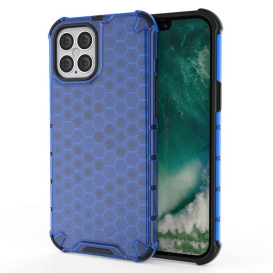 iPhone 12 Pro Max case Lemontti Honeycomb Blue