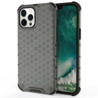 iPhone 12 Pro Max case Lemontti Honeycomb Grey