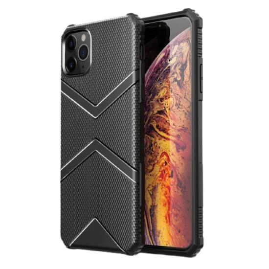 iPhone 12 / 12 Pro case Lemontti Diamond Shield Black