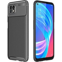 Husa Oppo A72 Lemontti Carbon Fiber Black