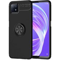 Husa Oppo A72 5G Lemontti Metal Ring Holder Black
