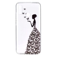 Husa Huawei Y7 2019 Lemontti Stylish and Beautiful Pattern Butterfly Girl