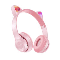 Casti Bluetooth Over-Ear Wireless OEM Cat's Ears Light Pink