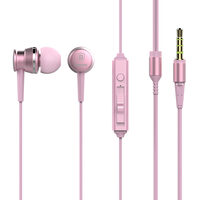 Casti Jack 3.5mm Baseus Lark Sakura Pink (in-ear)