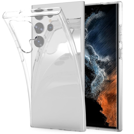 Lemontti Silicone Case Samsung Galaxy S23 Ultra Transparent