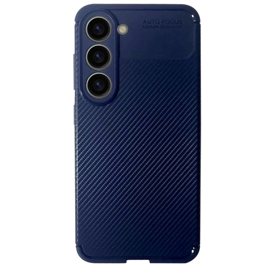 Devia Husa Carbon Fiber Texture Shockproof Samsung Galaxy S23 Plus Blue