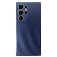Devia Husa Carbon Fiber Texture Shockproof Samsung Galaxy S23 Ultra Blue