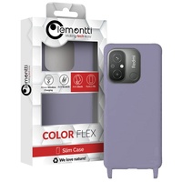 Lemontti Husa Silicon cu Snur Xiaomi Redmi 12C Mov (protectie 360°, material fin, captusit cu microfibra)