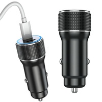 Prestico Incarcator Auto K8 2x USB-C, Fast Charge, PD, 40W, Negru