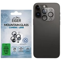 Eiger Folie Sticla Camera 3D Mountain Glass GRS iPhone 15 Pro / 15 Pro Max Clear