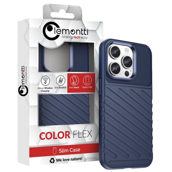 Lemontti Thunder iPhone 14 Pro Case Blue