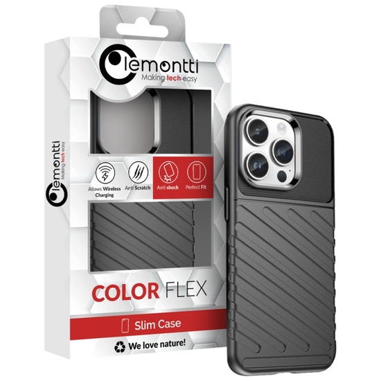 Lemontti Husa Thunder iPhone 14 Pro Negru