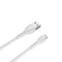 Lemontti Cablu Wind USB-A la tip Lightning, 1.2m, Alb