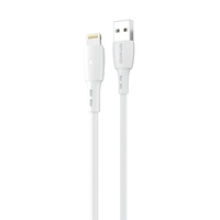 Lemontti Cablu Wind USB-A la tip Lightning, 0.5m, Alb